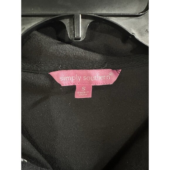 Simply Southern Daisy Patchwork 1/4 Button Long Sleeve Pullover Collar  Jacket S - Picture 4 of 7